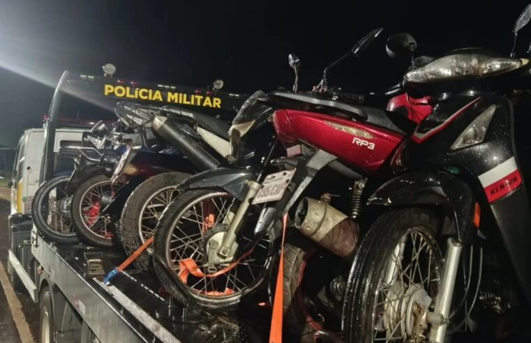 POLÍCIA MILITAR RECOLHE 19 MOTOCICLETAS DURANTE OPERAÇÃO CAVALO DE AÇO EM FOZ DO IGUAÇU