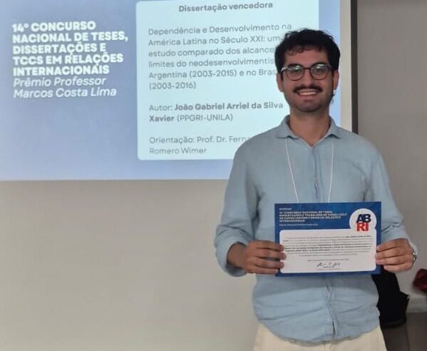 Dissertação de mestrado da UNILA é premiada como a melhor do Brasil pela ABRI
